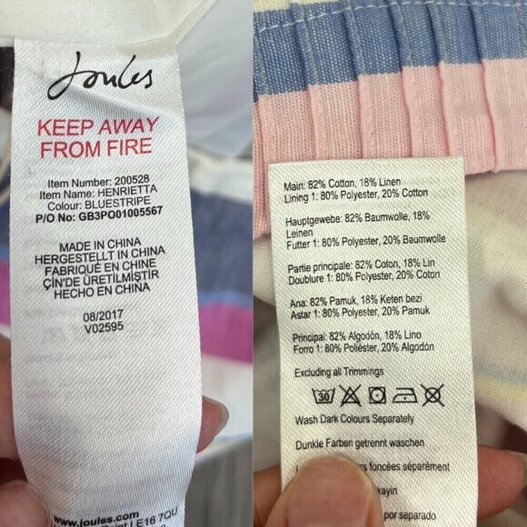 Joules Size 2 Henrietta Pink Cotton Linen Sheath Mini NEW Dress Party Minimalist - Picture 8 of 9